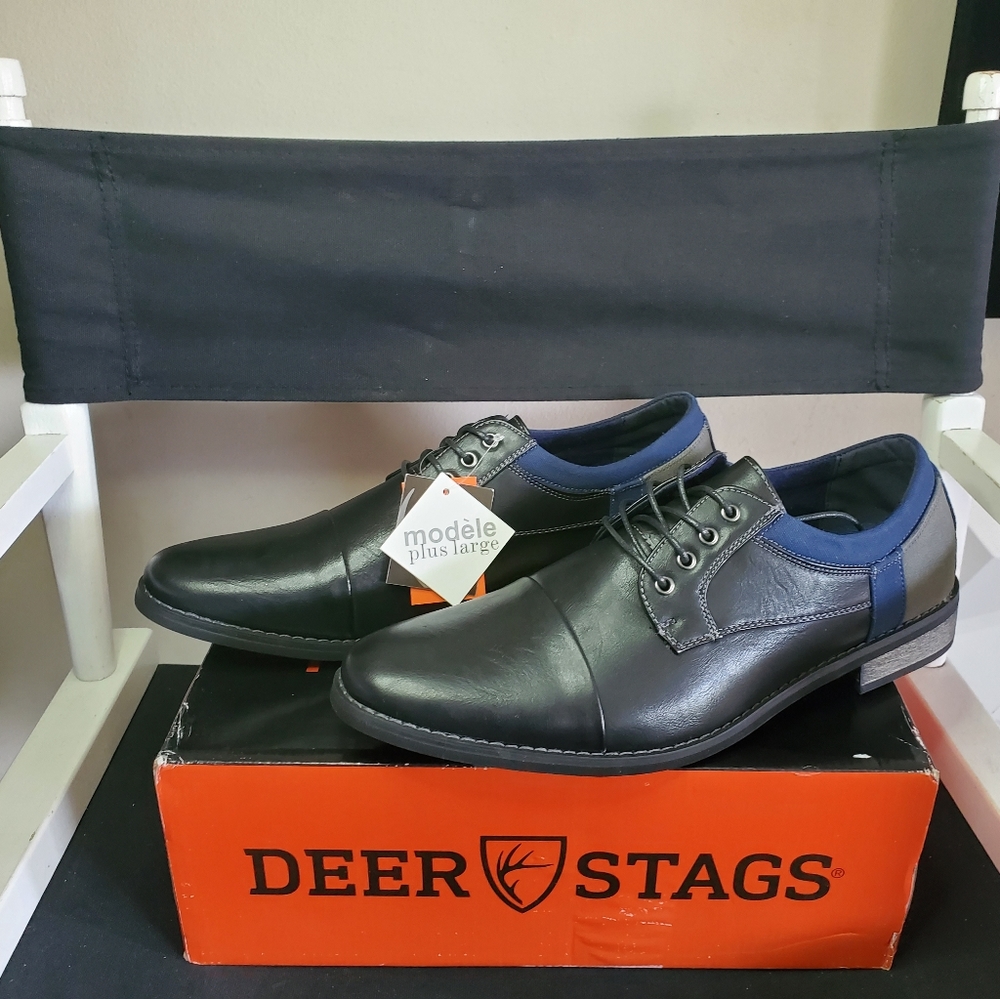 DEER STAGS Mens Truckee Oxford Slip On Loafer 12 W - Picture 6 of 12
